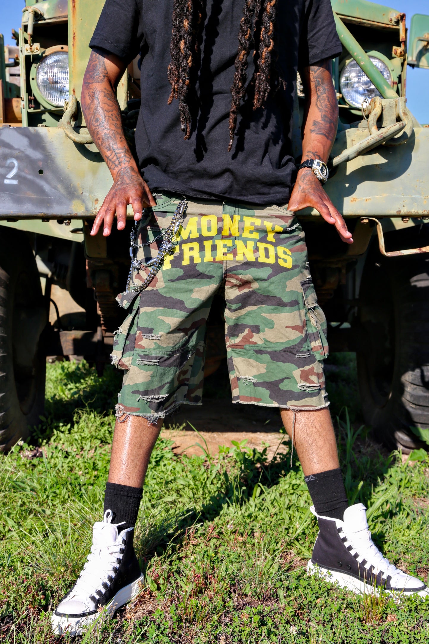Camo Cargo Shorts